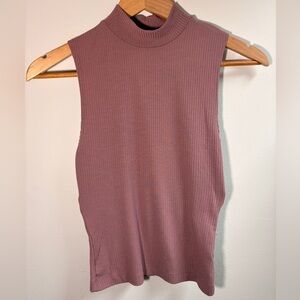 Garage Women’s Sleeveless Ribbed Knit Top - Pink